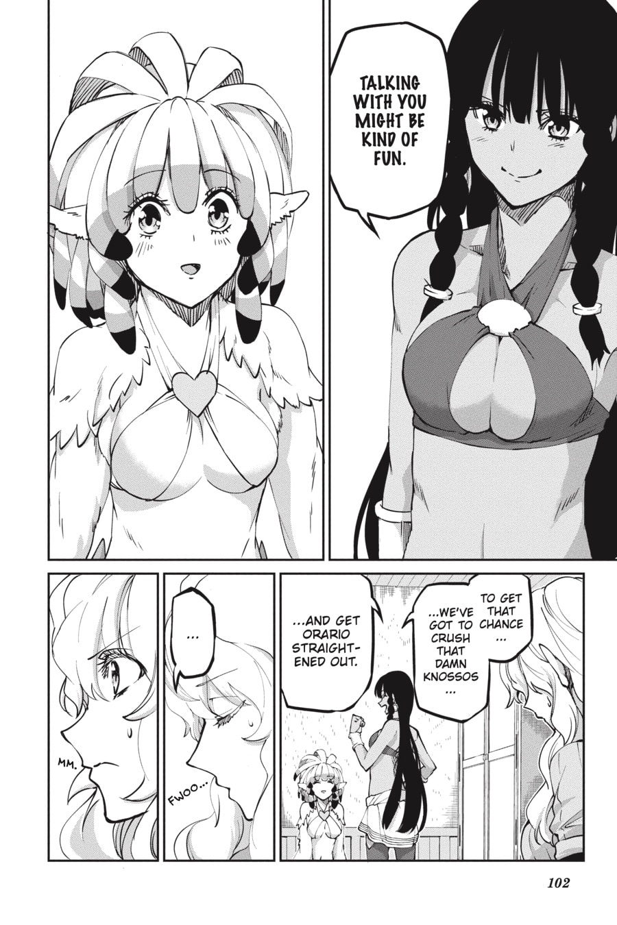 Is It Wrong to Try to Pick Up Girls in a Dungeon? On the Side: Sword Oratoria Chapter 0 page 103 - 