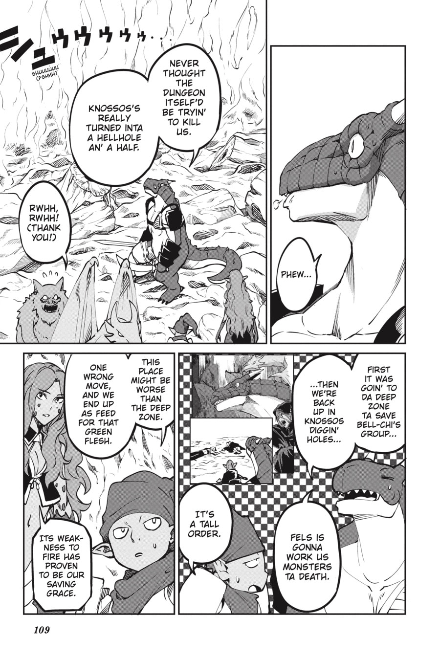 Is It Wrong to Try to Pick Up Girls in a Dungeon? On the Side: Sword Oratoria Chapter 0 page 110 - 