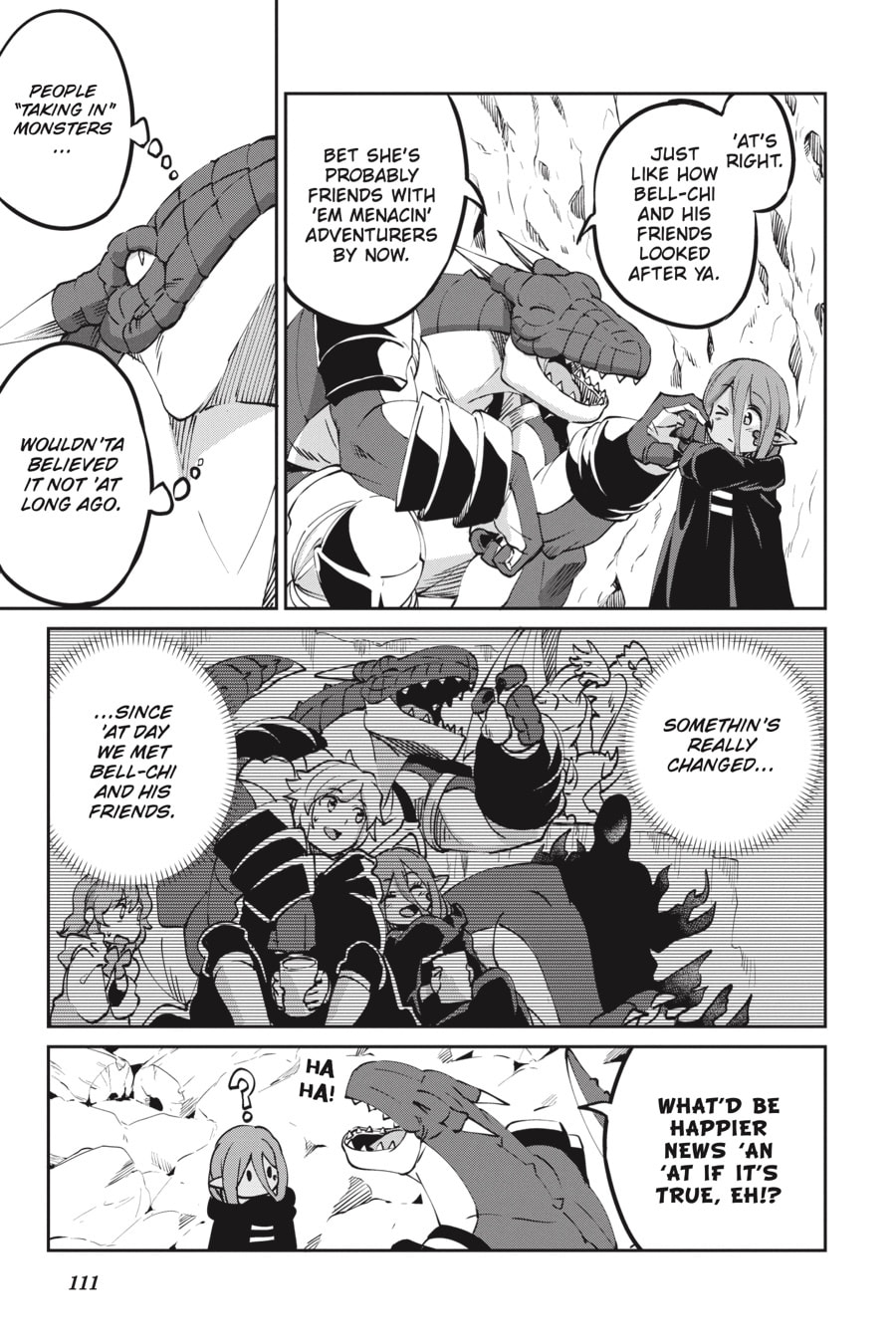 Is It Wrong to Try to Pick Up Girls in a Dungeon? On the Side: Sword Oratoria Chapter 0 page 112 - 