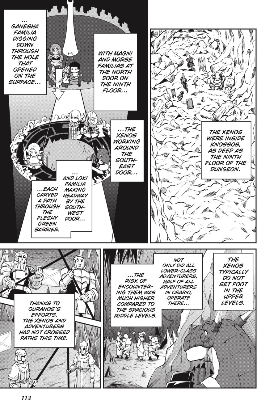 Is It Wrong to Try to Pick Up Girls in a Dungeon? On the Side: Sword Oratoria Chapter 0 page 114 - 