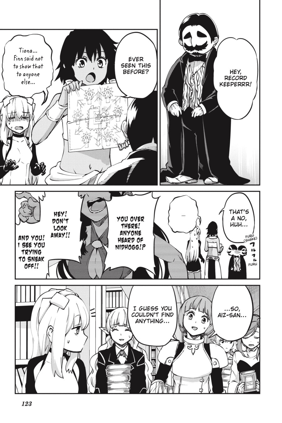 Is It Wrong to Try to Pick Up Girls in a Dungeon? On the Side: Sword Oratoria Chapter 0 page 123 - 