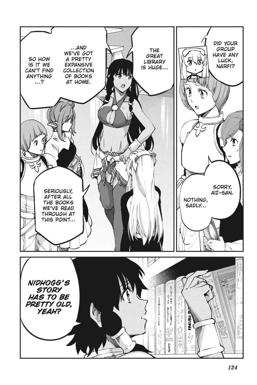 Is It Wrong to Try to Pick Up Girls in a Dungeon? On the Side: Sword Oratoria Chapter 0 page 124 - 