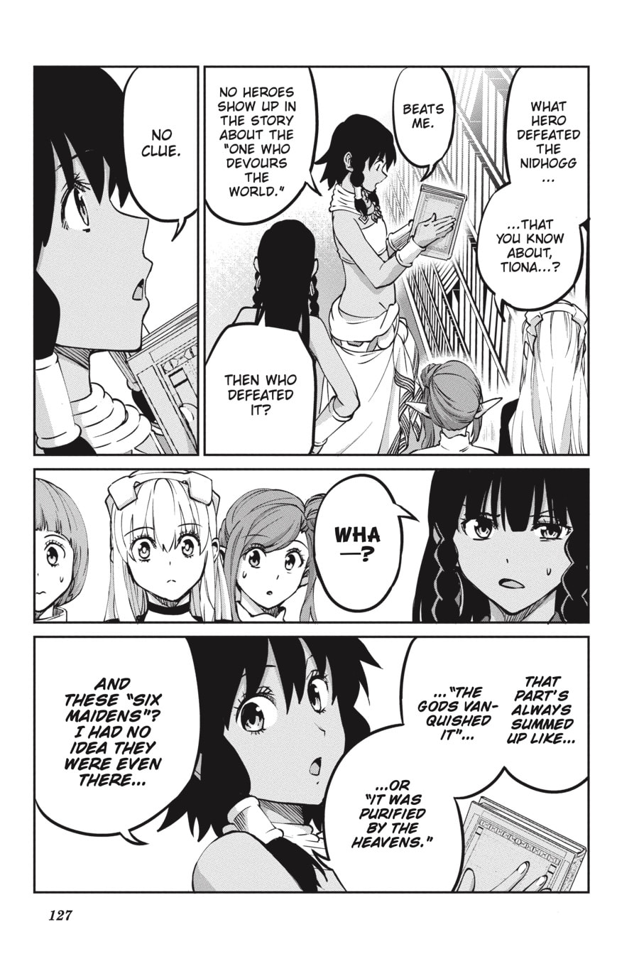 Is It Wrong to Try to Pick Up Girls in a Dungeon? On the Side: Sword Oratoria Chapter 0 page 127 - 