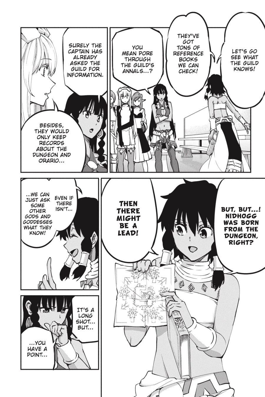 Is It Wrong to Try to Pick Up Girls in a Dungeon? On the Side: Sword Oratoria Chapter 0 page 128 - 