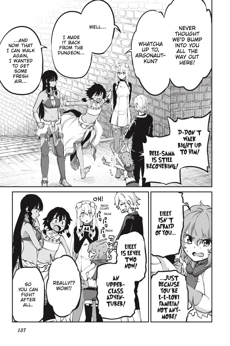 Is It Wrong to Try to Pick Up Girls in a Dungeon? On the Side: Sword Oratoria Chapter 0 page 137 - 