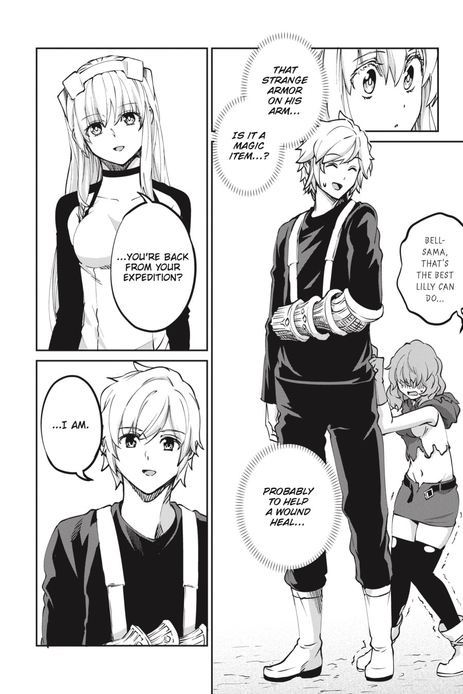 Is It Wrong to Try to Pick Up Girls in a Dungeon? On the Side: Sword Oratoria Chapter 0 page 138 - 