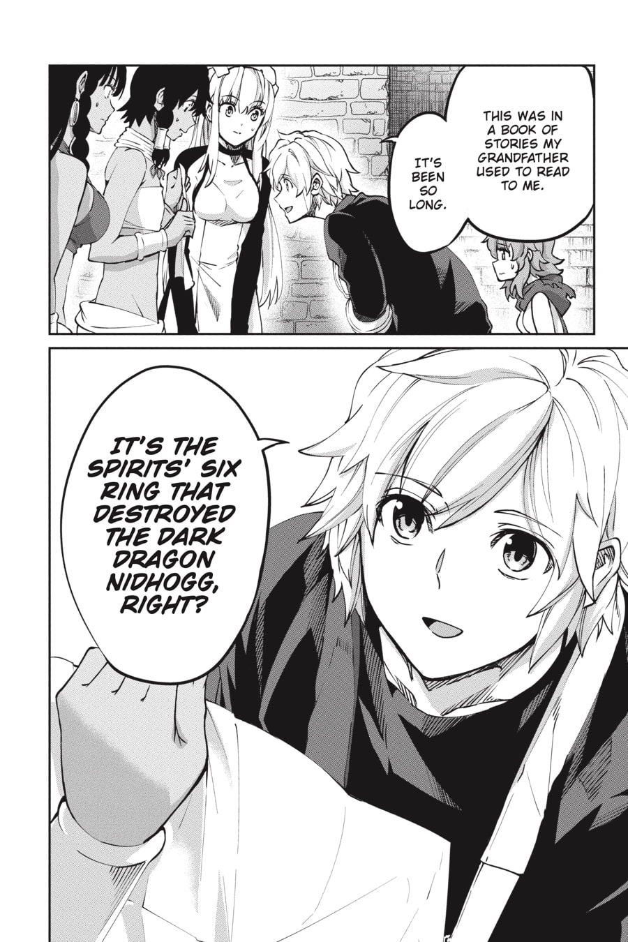 Is It Wrong to Try to Pick Up Girls in a Dungeon? On the Side: Sword Oratoria Chapter 0 page 142 - 