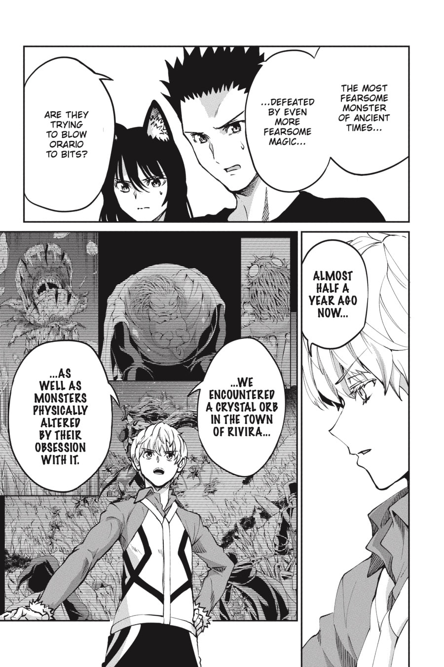 Is It Wrong to Try to Pick Up Girls in a Dungeon? On the Side: Sword Oratoria Chapter 0 page 149 - 