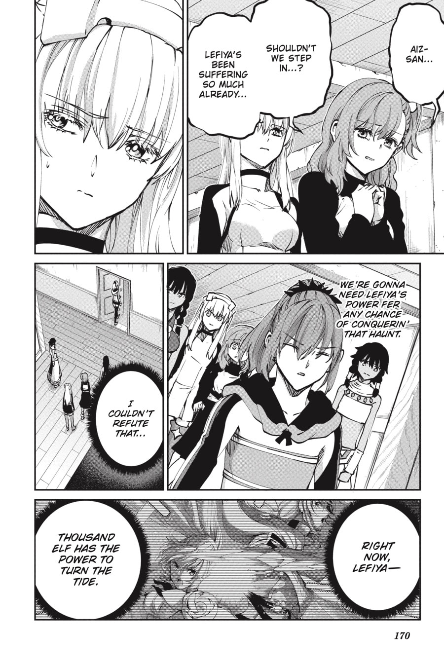 Is It Wrong to Try to Pick Up Girls in a Dungeon? On the Side: Sword Oratoria Chapter 0 page 169 - 