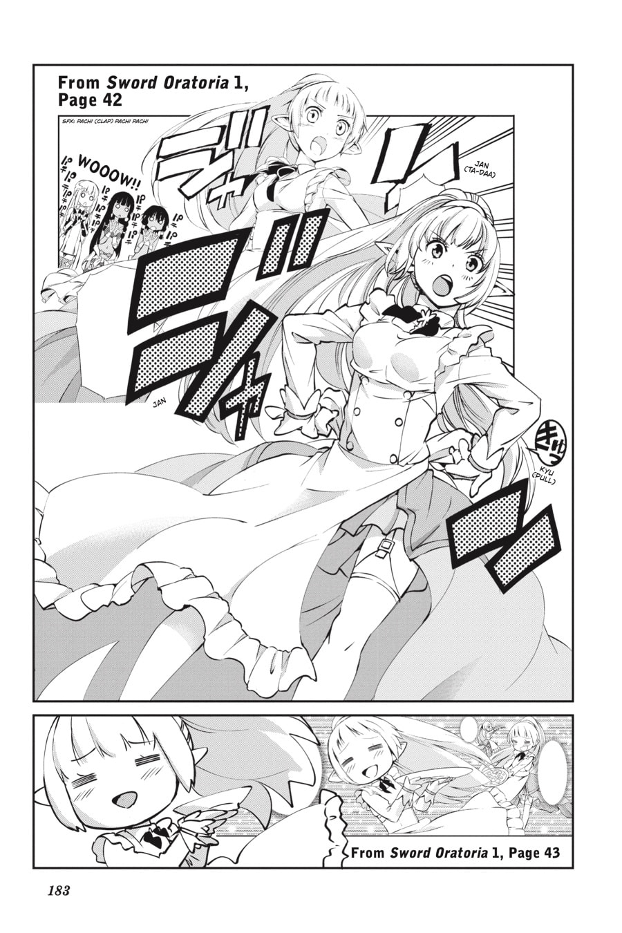 Is It Wrong to Try to Pick Up Girls in a Dungeon? On the Side: Sword Oratoria Chapter 0 page 181 - 