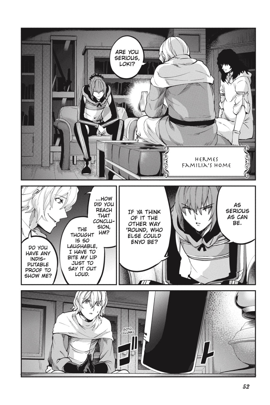 Is It Wrong to Try to Pick Up Girls in a Dungeon? On the Side: Sword Oratoria Chapter 0 page 54 - 