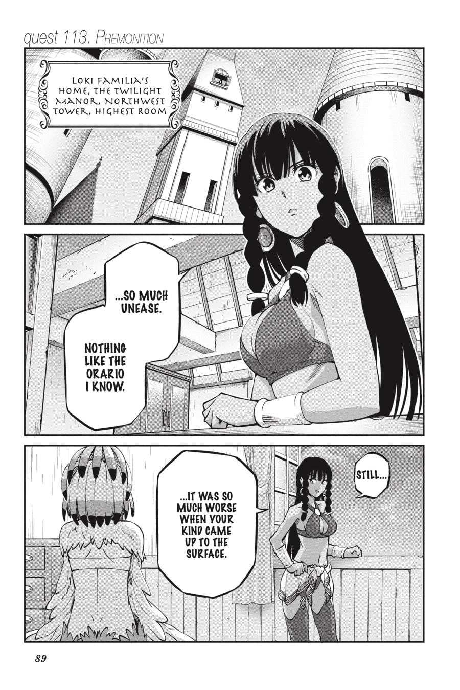 Is It Wrong to Try to Pick Up Girls in a Dungeon? On the Side: Sword Oratoria Chapter 0 page 90 - 