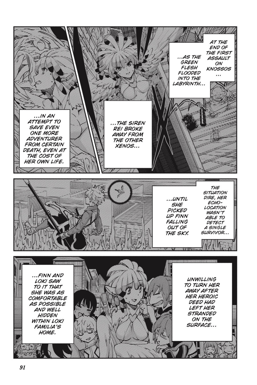 Is It Wrong to Try to Pick Up Girls in a Dungeon? On the Side: Sword Oratoria Chapter 0 page 92 - 