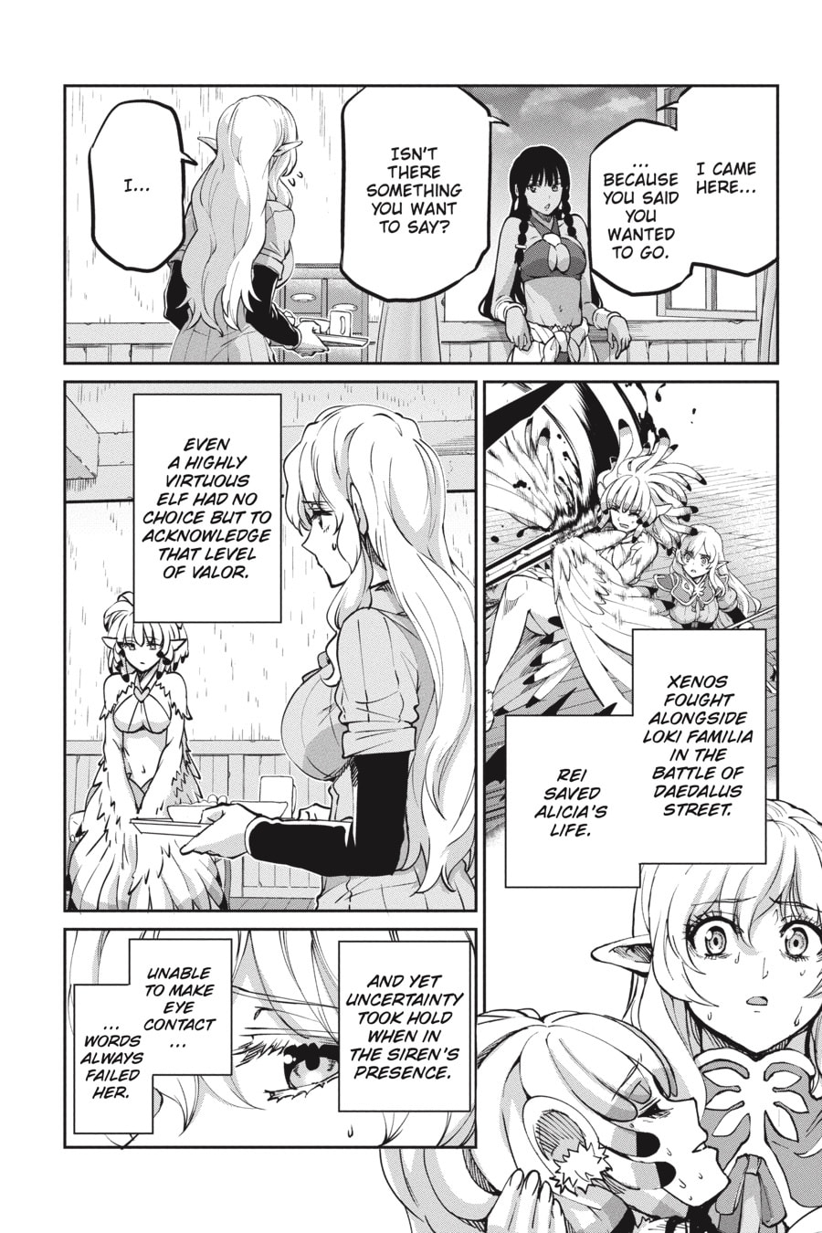 Is It Wrong to Try to Pick Up Girls in a Dungeon? On the Side: Sword Oratoria Chapter 0 page 95 - 