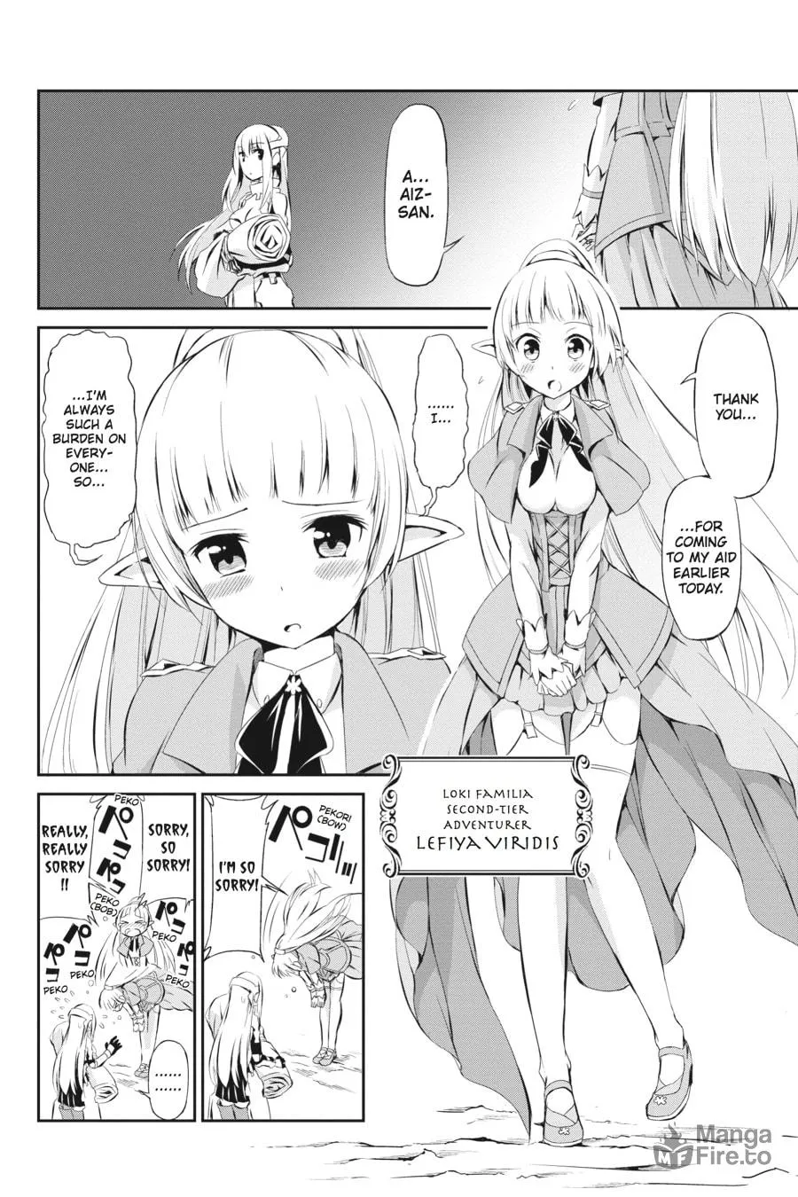 Is It Wrong to Try to Pick Up Girls in a Dungeon? On the Side: Sword Oratoria Chapter 1 page 27 - 
