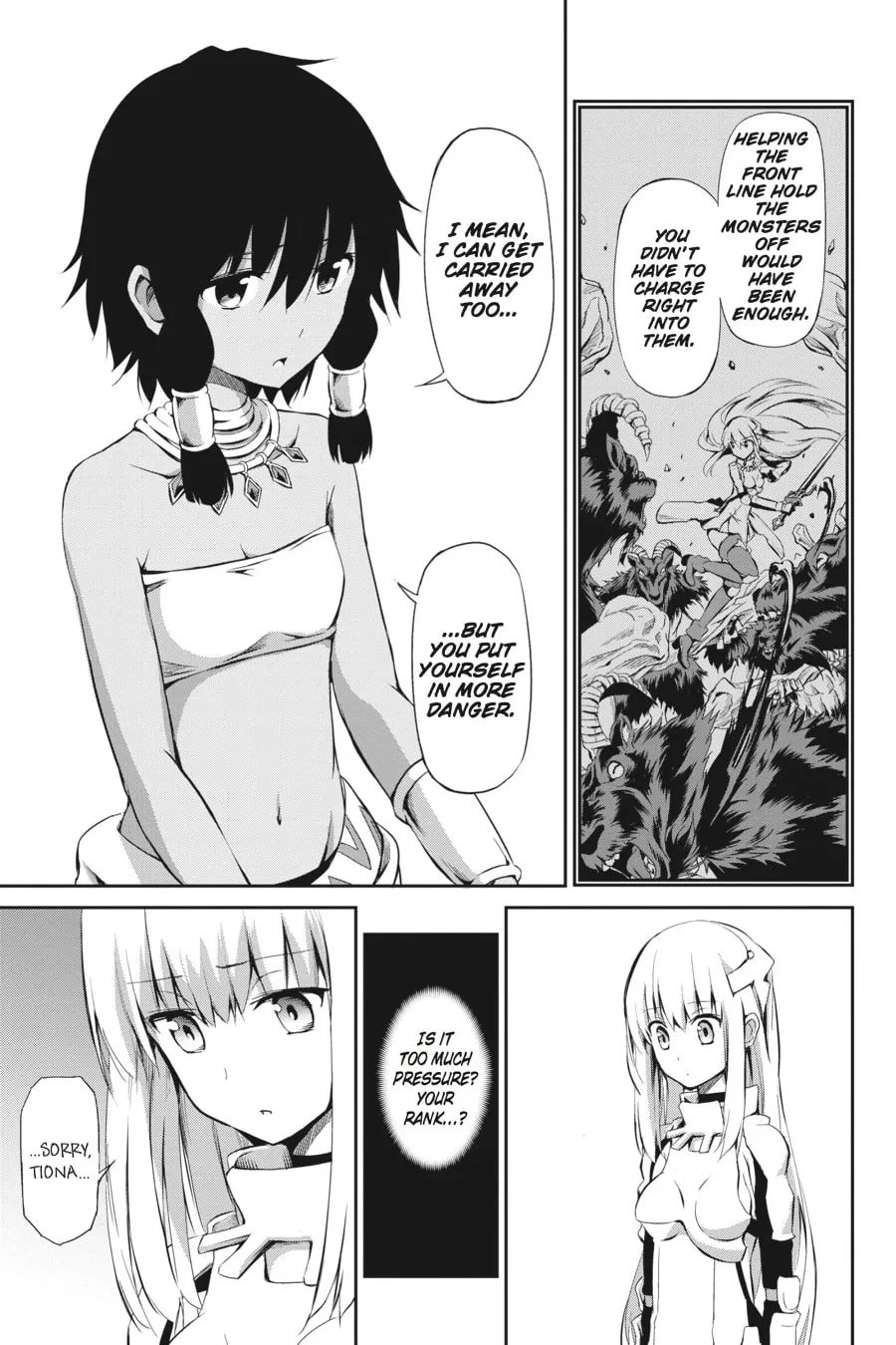 Is It Wrong to Try to Pick Up Girls in a Dungeon? On the Side: Sword Oratoria Chapter 1 page 44 - 