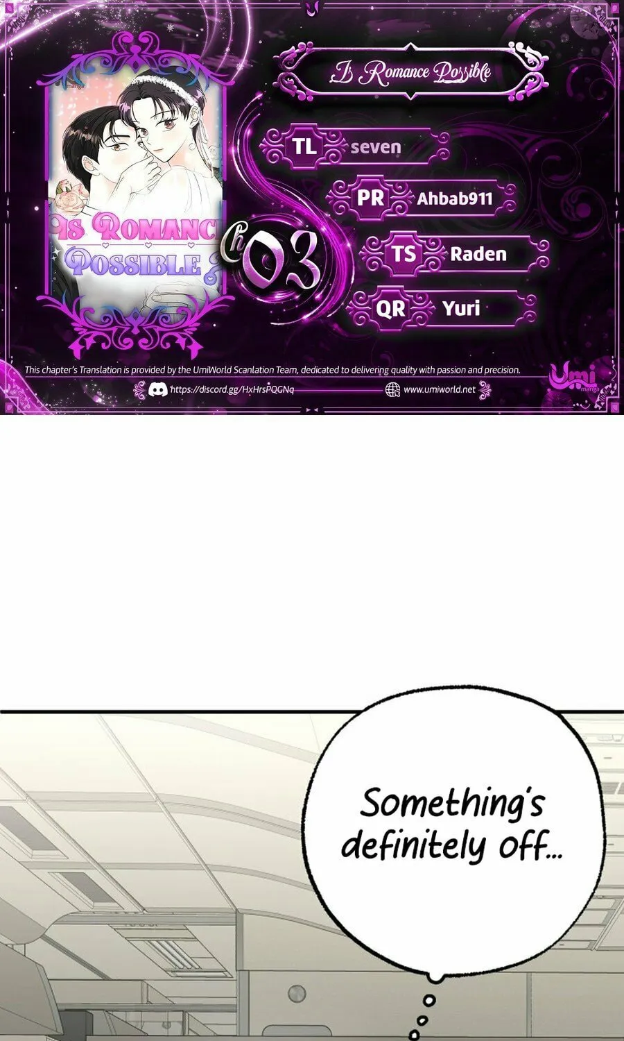 Is romance possible? Chapter 3 page 1 - 