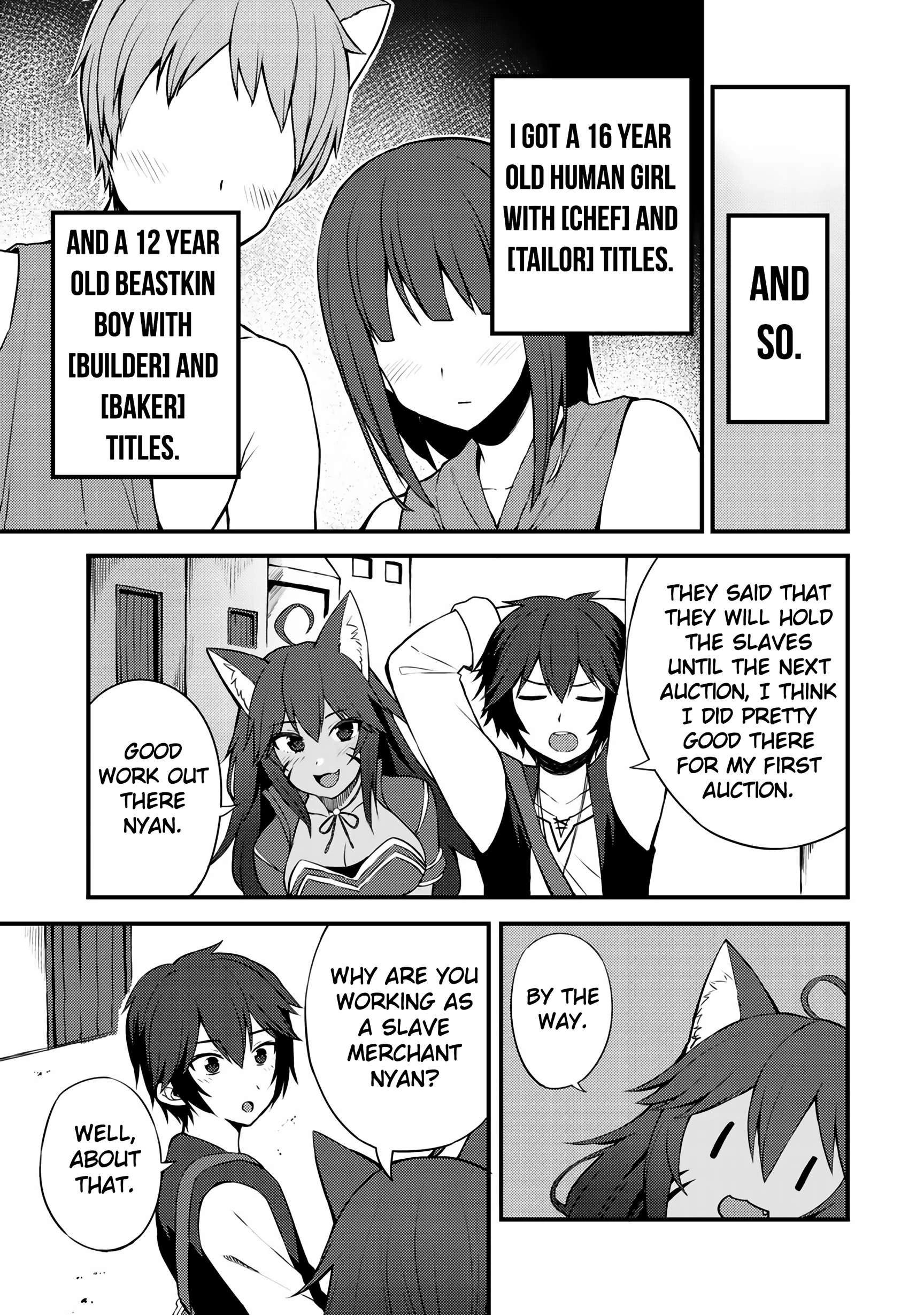 Is the Only Option a Slave Merchant?: Harem? What is that, is It Tasty Chapter 7 page 22 - 
