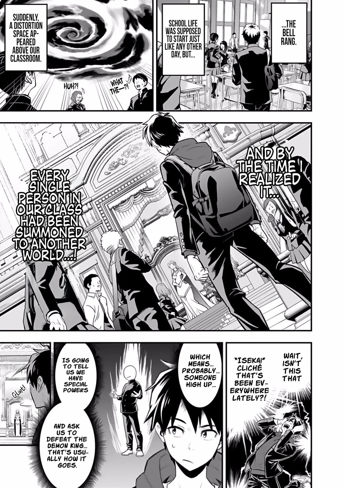 Isekai Class Shoukan saretara R1○ no Skill wo Kakutoku shita node ○ritai Houdai sasete Moraimasu! Chapter 1 page 4 - 