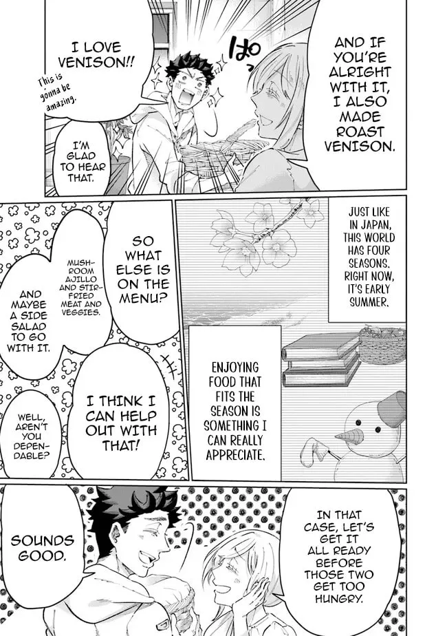 Isekai de Hajimeru ni Kyoten Seikatsu ~Kuukan Mahou de Outo to Inaka wo Ittari Kitari~ Chapter 13 page 11 - 