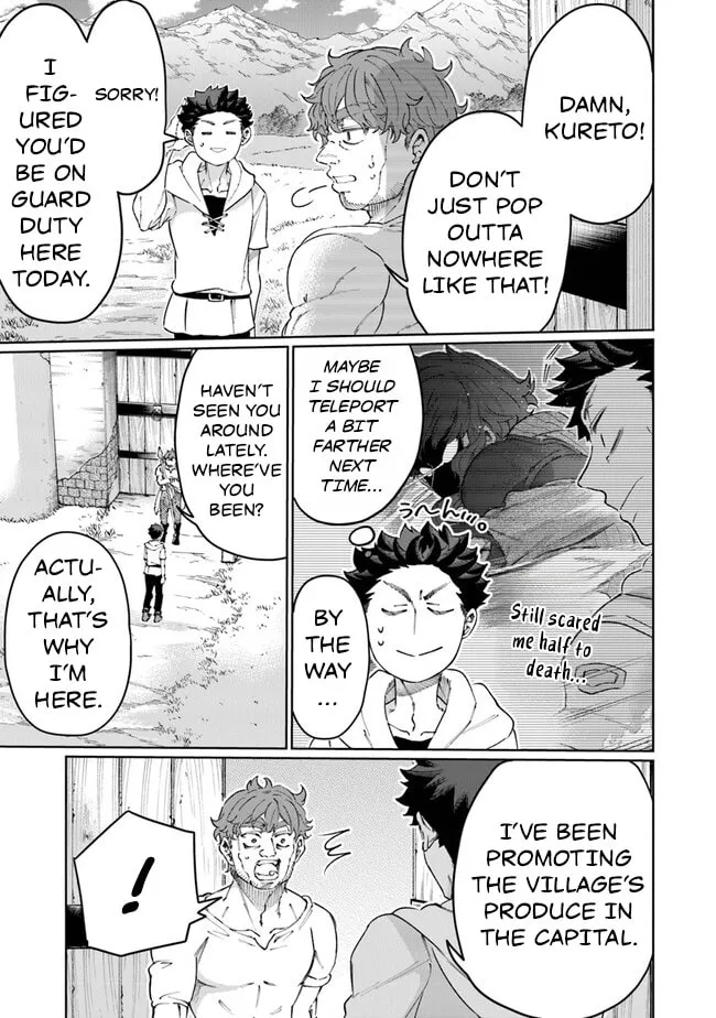 Isekai de Hajimeru ni Kyoten Seikatsu ~Kuukan Mahou de Outo to Inaka wo Ittari Kitari~ Chapter 19 page 3 - 