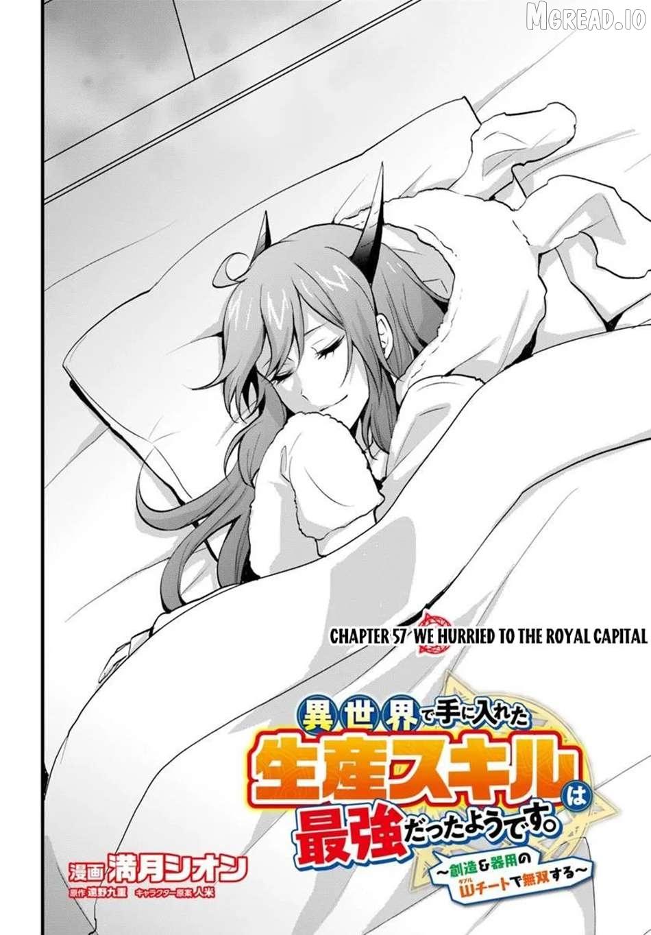 Isekai De Te Ni Ireta Seisan Skill Wa Saikyou Datta You Desu Chapter 57 page 3 - 