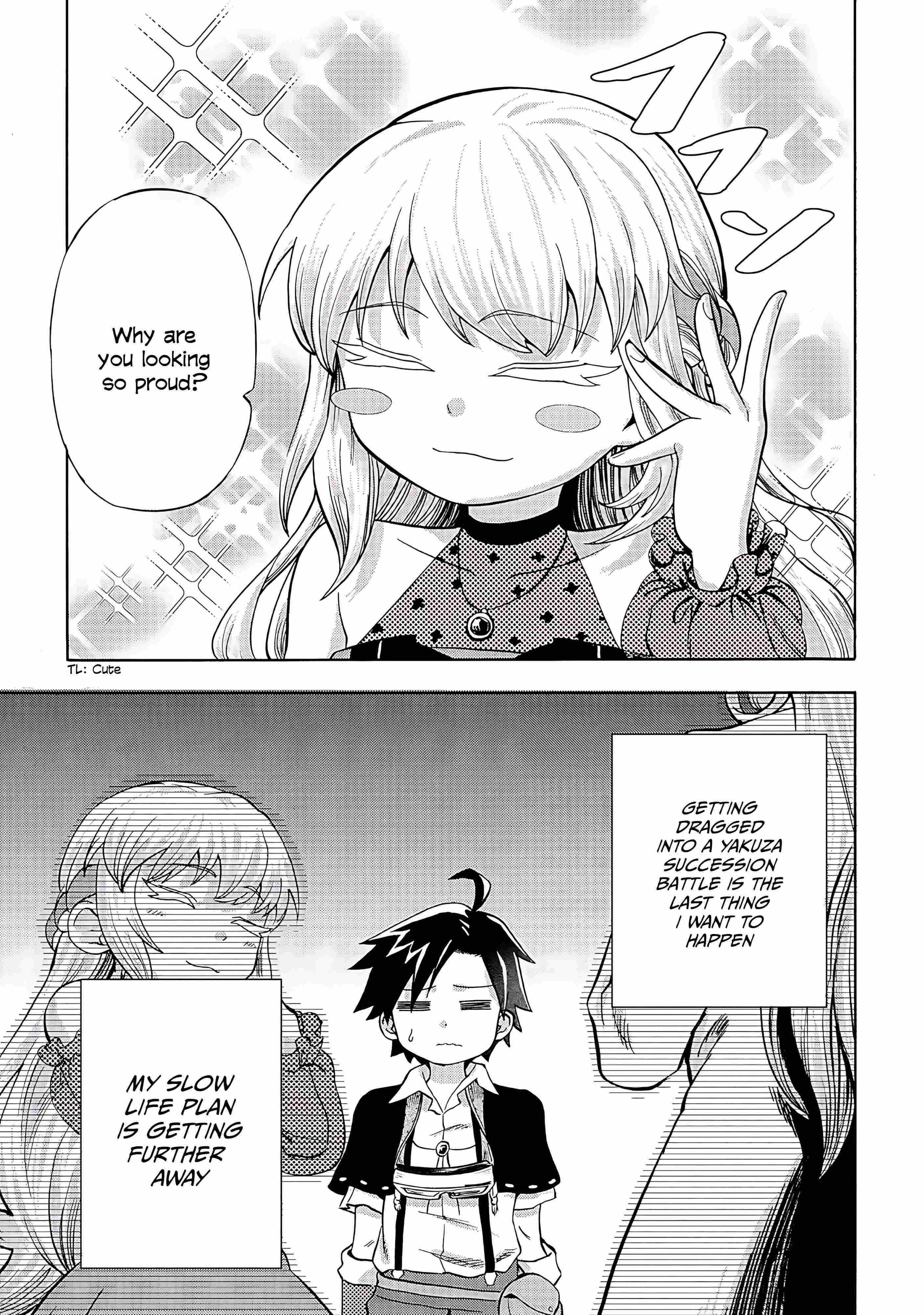 Isekai de Yakuza Hajimemashita: Yume no Henkyou Slow Life wa Oazuke-chuu Chapter 3 page 12 - 