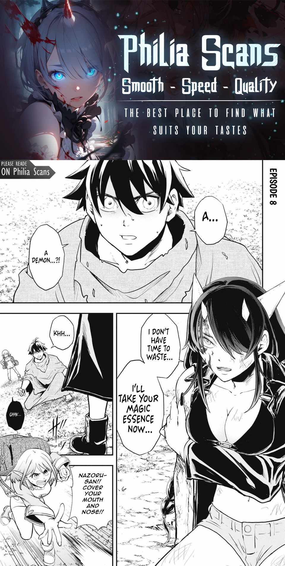 Isekai Demon Eater  I Became a Monster Eating Hero and Rebelled Against the Kingdom That Abandoned Me Chapter 8 page 1 - 