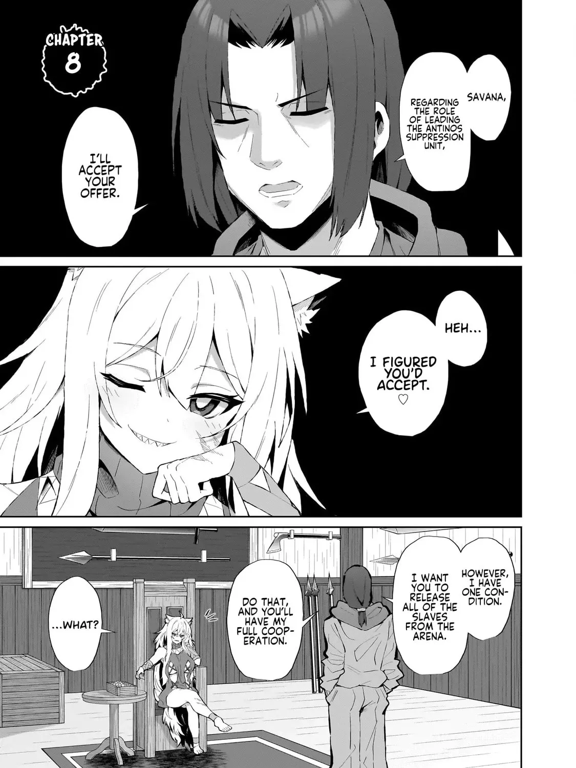 Isekai Drug - Yakugaku Chishiki de Monster Musume-tachi wo Toriko ni shite Nariagaru Chapter 8 page 1 - 