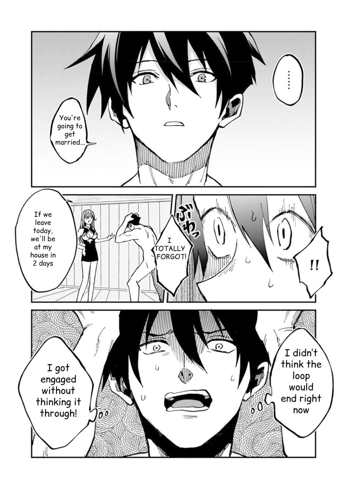 Isekai Harem Loop: Kurikaesareru 1-nichi kara Dasshutsu Suru Tame ni Dakimakurimasu Chapter 3 page 42 - 