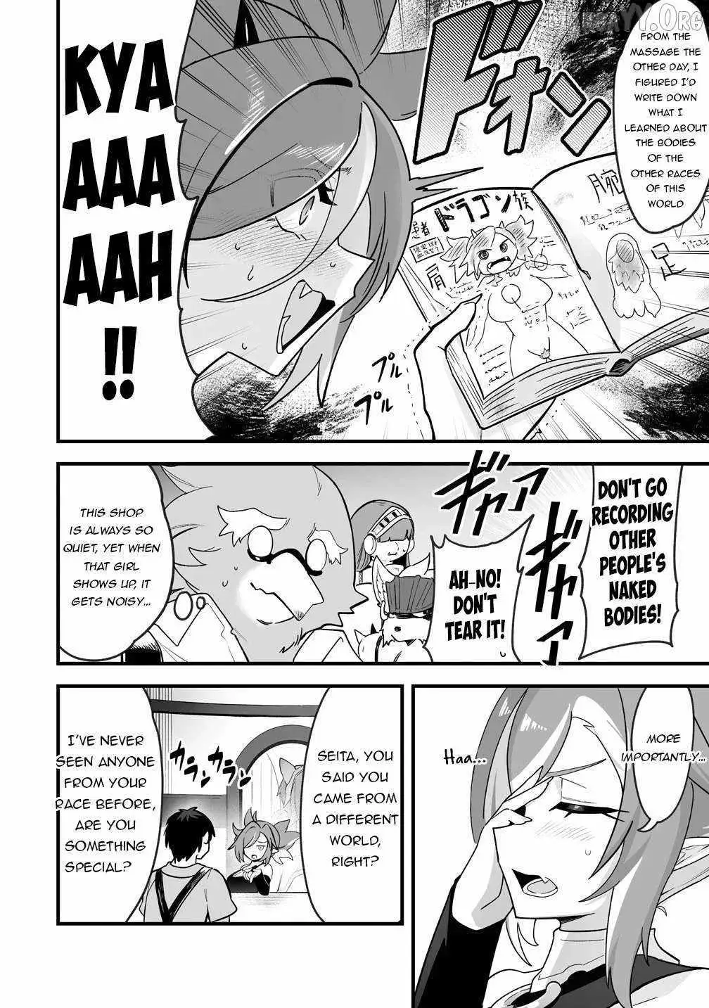 Isekai Harem Massage Kami no Shiatsu de Nayameru Monster Musume-tachi o Momihogusu! Chapter 2 page 4 - 
