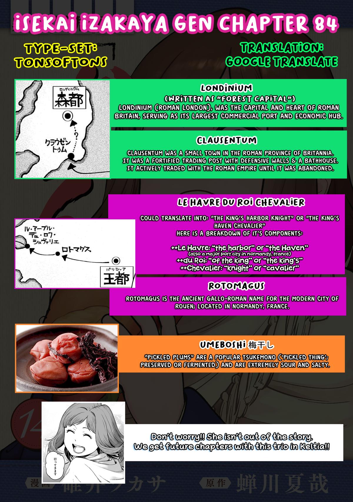 Isekai Izakaya "Gen" Chapter 84 page 21 - 