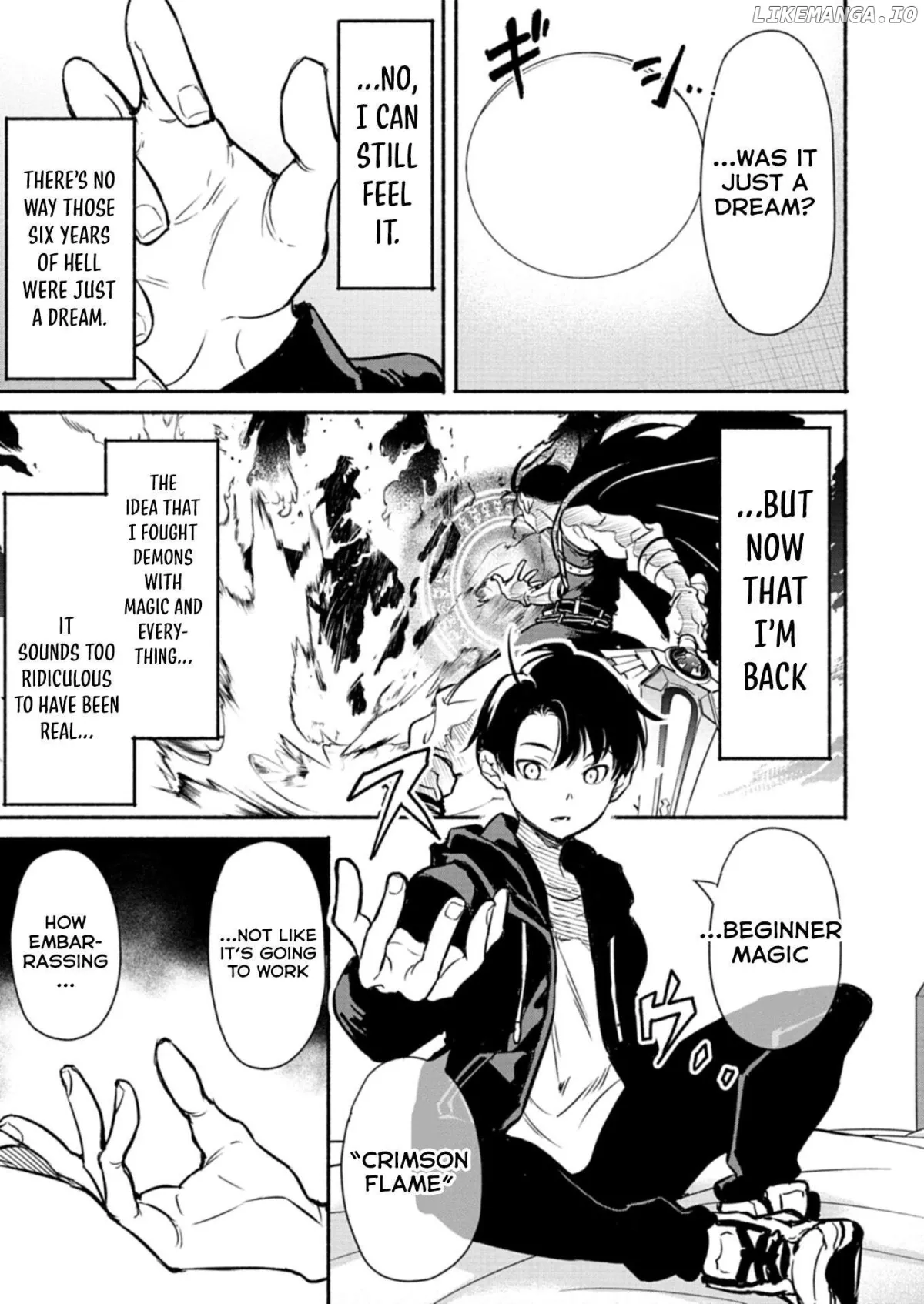 Isekai kara kikan shitara chikyuu mo kanari fantajiu deshita. Ato, makeheroin-domo kocchi minna. Chapter 1 page 19 - 