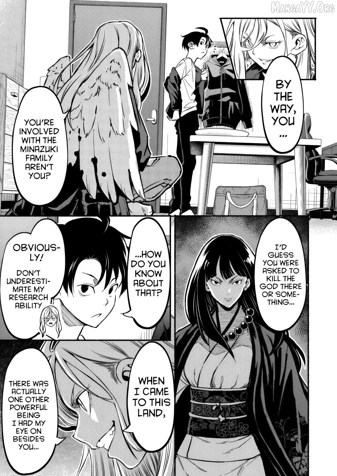 Isekai kara kikan shitara chikyuu mo kanari fantajiu deshita. Ato, makeheroin-domo kocchi minna. Chapter 10 page 14 - 