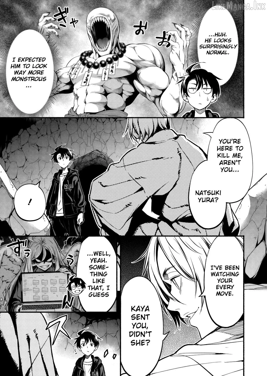 Isekai kara kikan shitara chikyuu mo kanari fantajiu deshita. Ato, makeheroin-domo kocchi minna. Chapter 12 page 4 - 