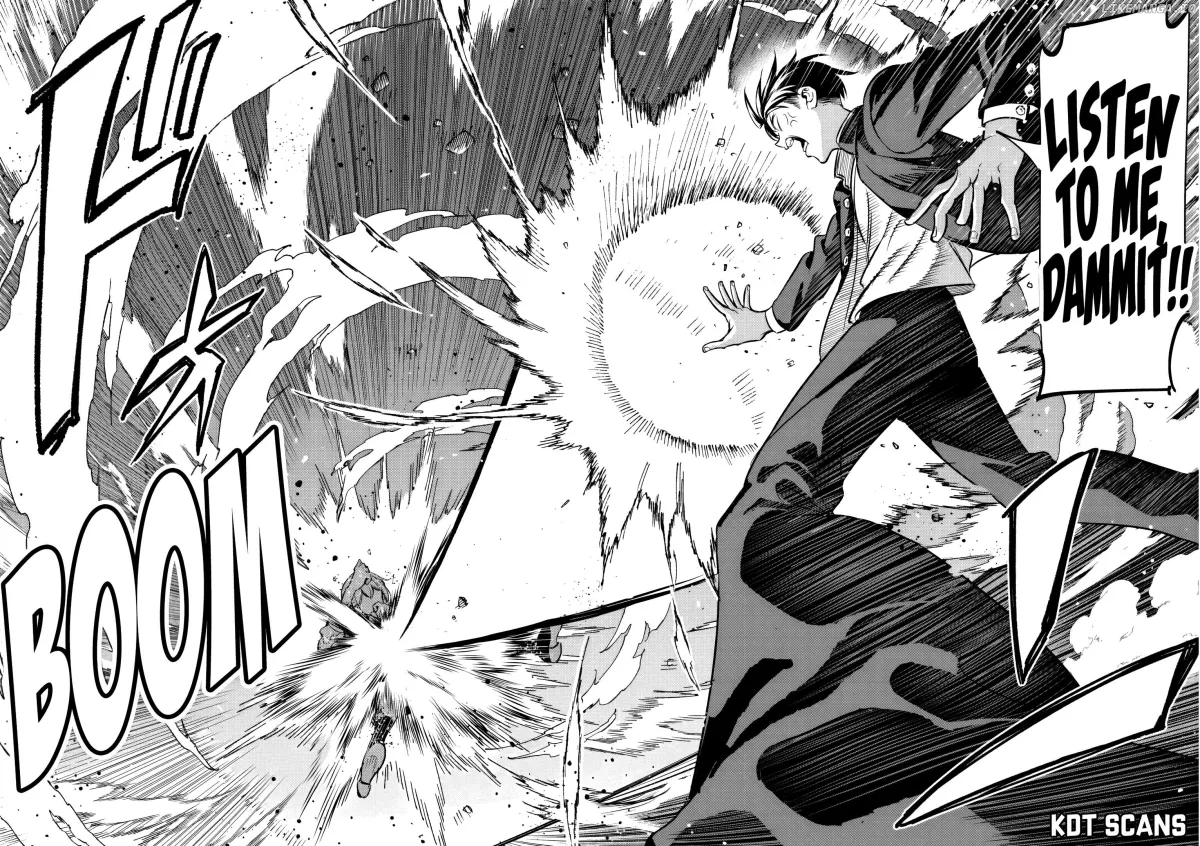 Isekai kara kikan shitara chikyuu mo kanari fantajiu deshita. Ato, makeheroin-domo kocchi minna. Chapter 2.2 page 14 - 