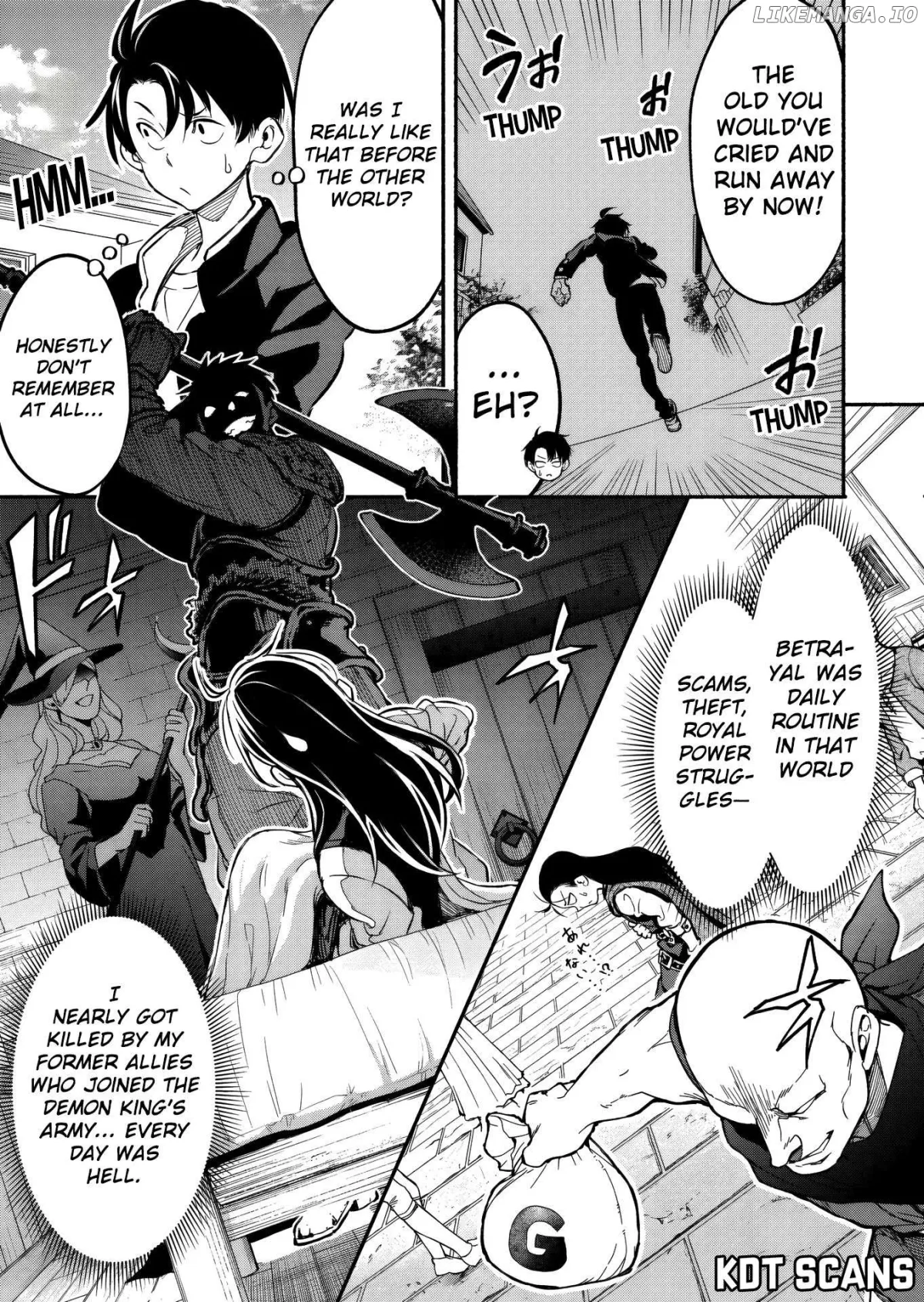 Isekai kara kikan shitara chikyuu mo kanari fantajiu deshita. Ato, makeheroin-domo kocchi minna. Chapter 3.2 page 9 - 