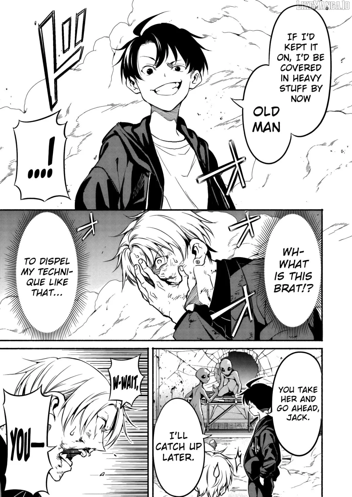 Isekai kara kikan shitara chikyuu mo kanari fantajiu deshita. Ato, makeheroin-domo kocchi minna. Chapter 5 page 31 - 