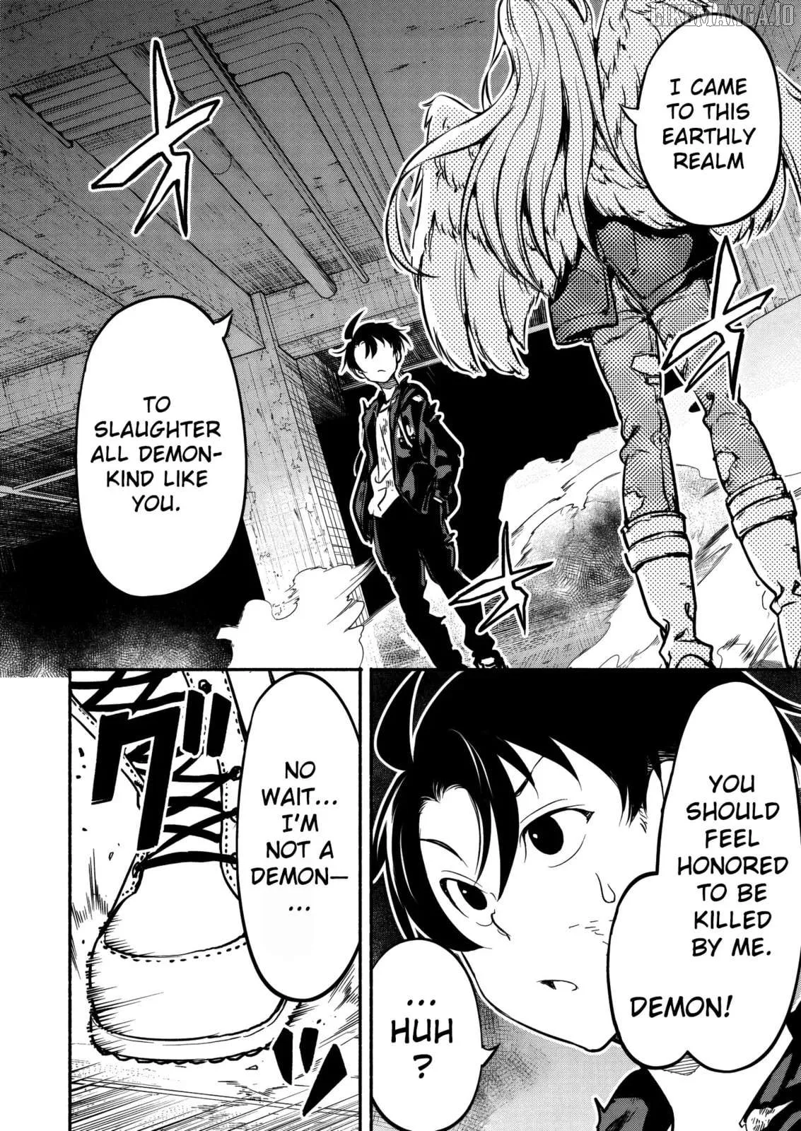 Isekai kara kikan shitara chikyuu mo kanari fantajiu deshita. Ato, makeheroin-domo kocchi minna. Chapter 6 page 5 - 