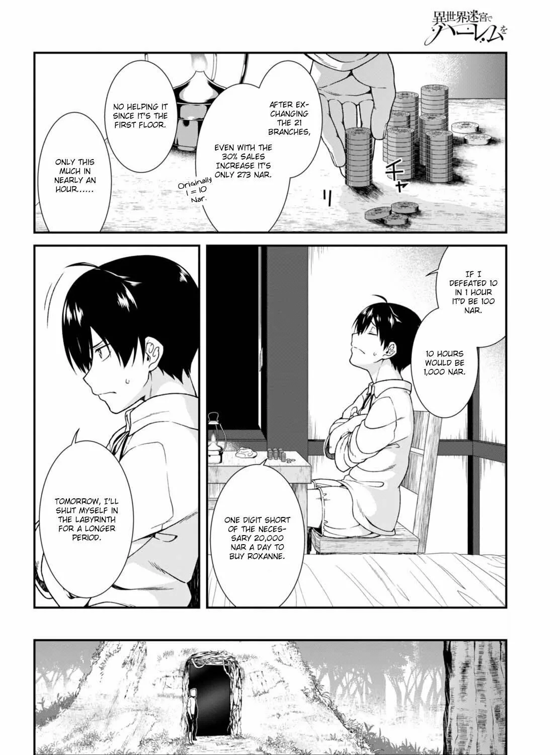 Isekai Meikyuu de Harem o Chapter 4.1 page 32 - 