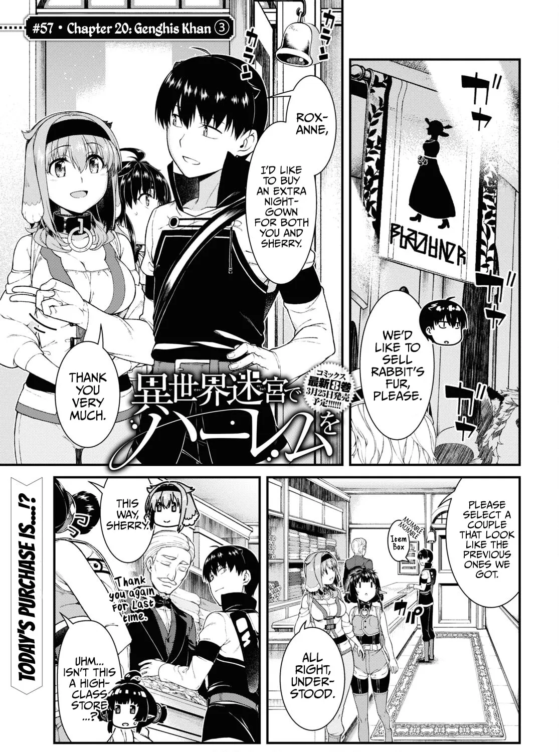 Isekai Meikyuu de Harem o Chapter 57 page 3 - 