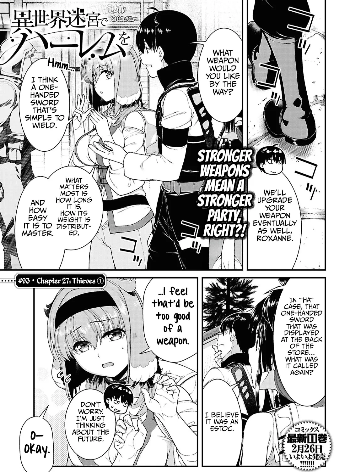 Isekai Meikyuu de Harem o Chapter 93 page 3 - 
