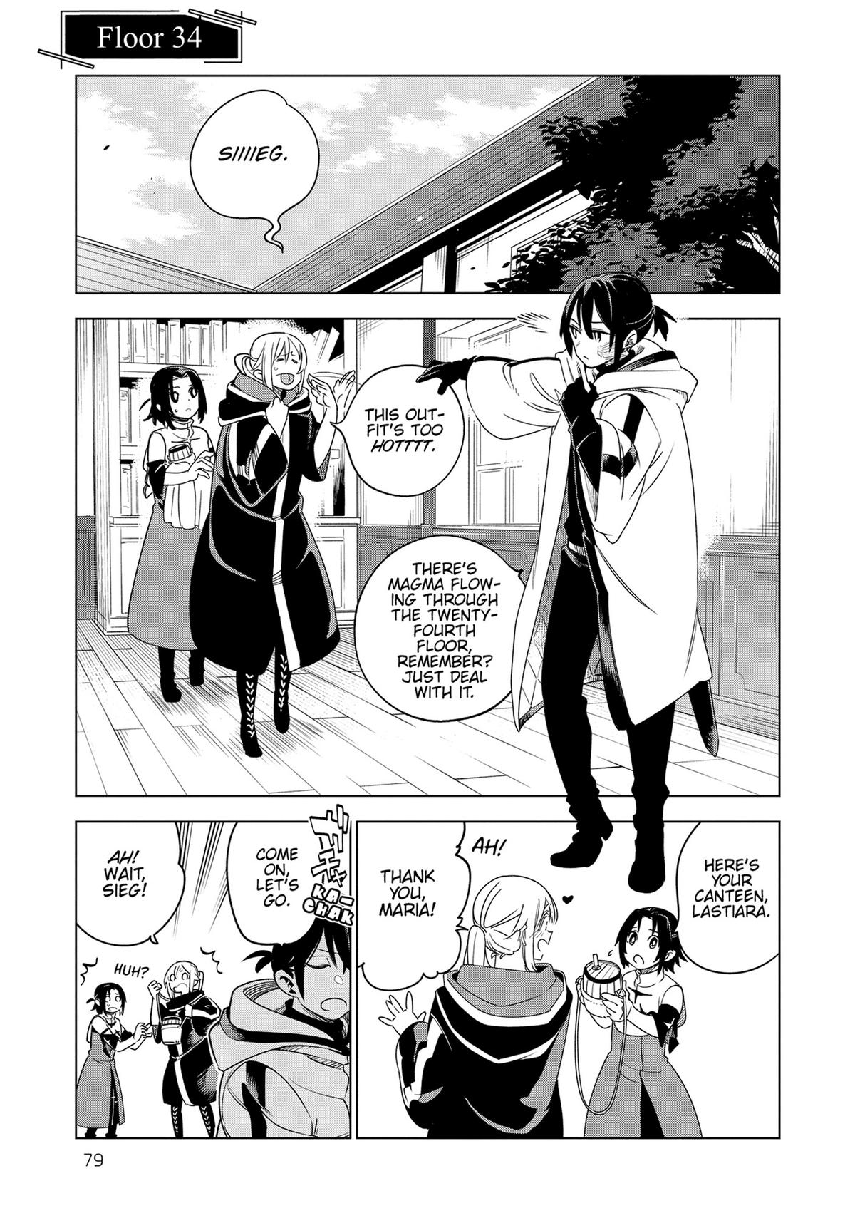 Isekai Meikyuu no Saishinbu wo Mezasou Chapter 34 page 1 - 