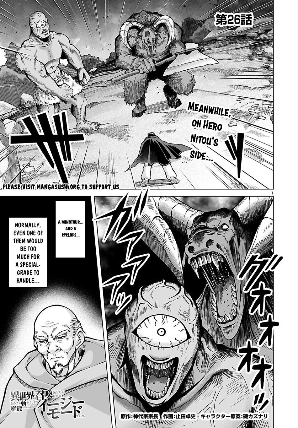 Isekai ni Shoukan Saretan Dakedo, Nandemo Kireteshimau Kennou o Teni Ireta node Easy Mode Deshita. Chapter 26 page 2 - 