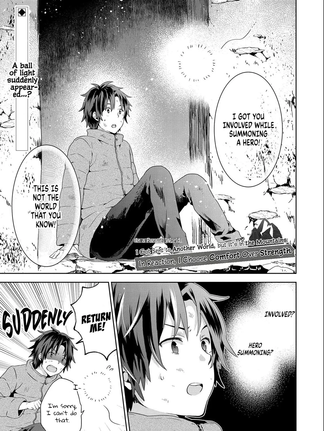 Isekai ni Teni Shitara Yama no Naka datta. Handou de Tsuyo Sayori mo Kaitekisa o Erabi Mashita Chapter 2 page 1 - 