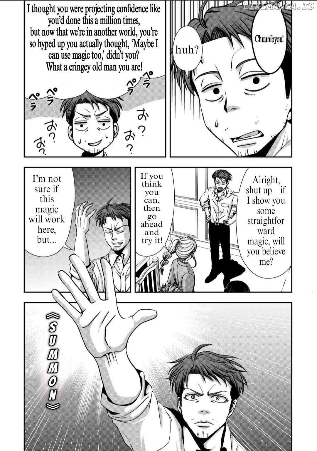 Isekai Nidome no Ossan, Dou Kangaete mo Koukousei Yuusha Yori Tsuyoi Chapter 1 page 37 - 