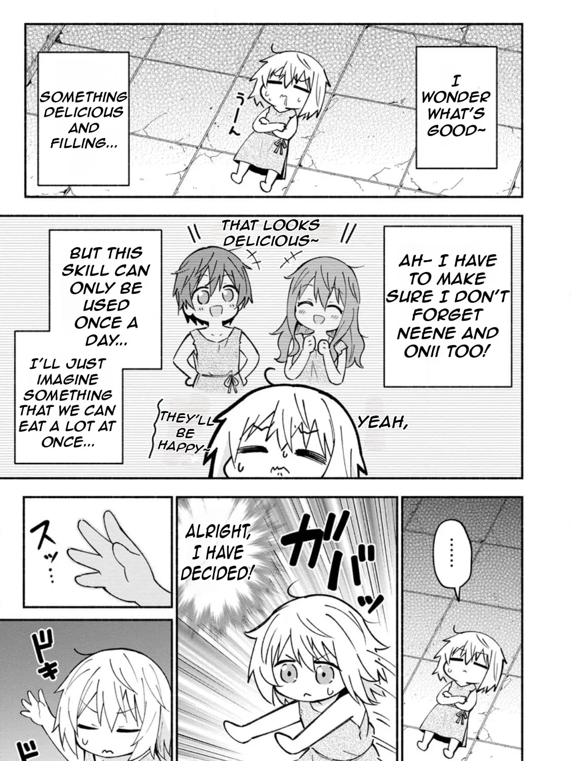 Isekai no Ochibi-chan wa Kyou mo Nani ka wo Tsukuri Dasu: Skill “Souzou Souzou” de Mezase Nariagari! Chapter 1 page 30 - 