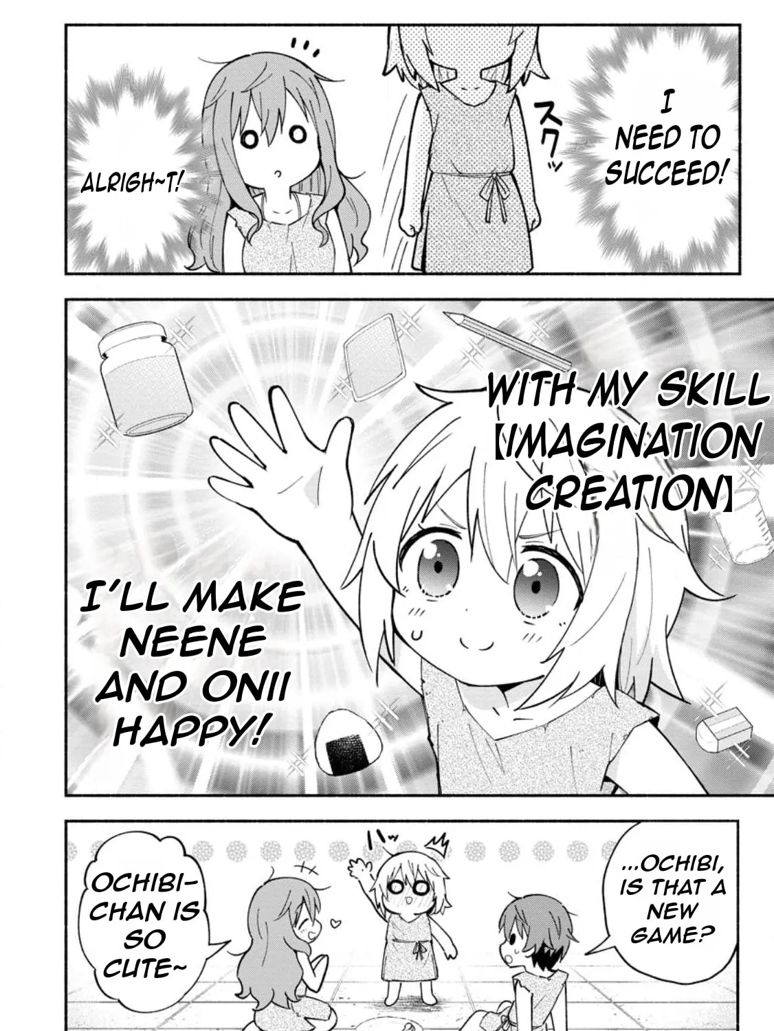 Isekai no Ochibi-chan wa Kyou mo Nani ka wo Tsukuri Dasu: Skill “Souzou Souzou” de Mezase Nariagari! Chapter 1 page 60 - 