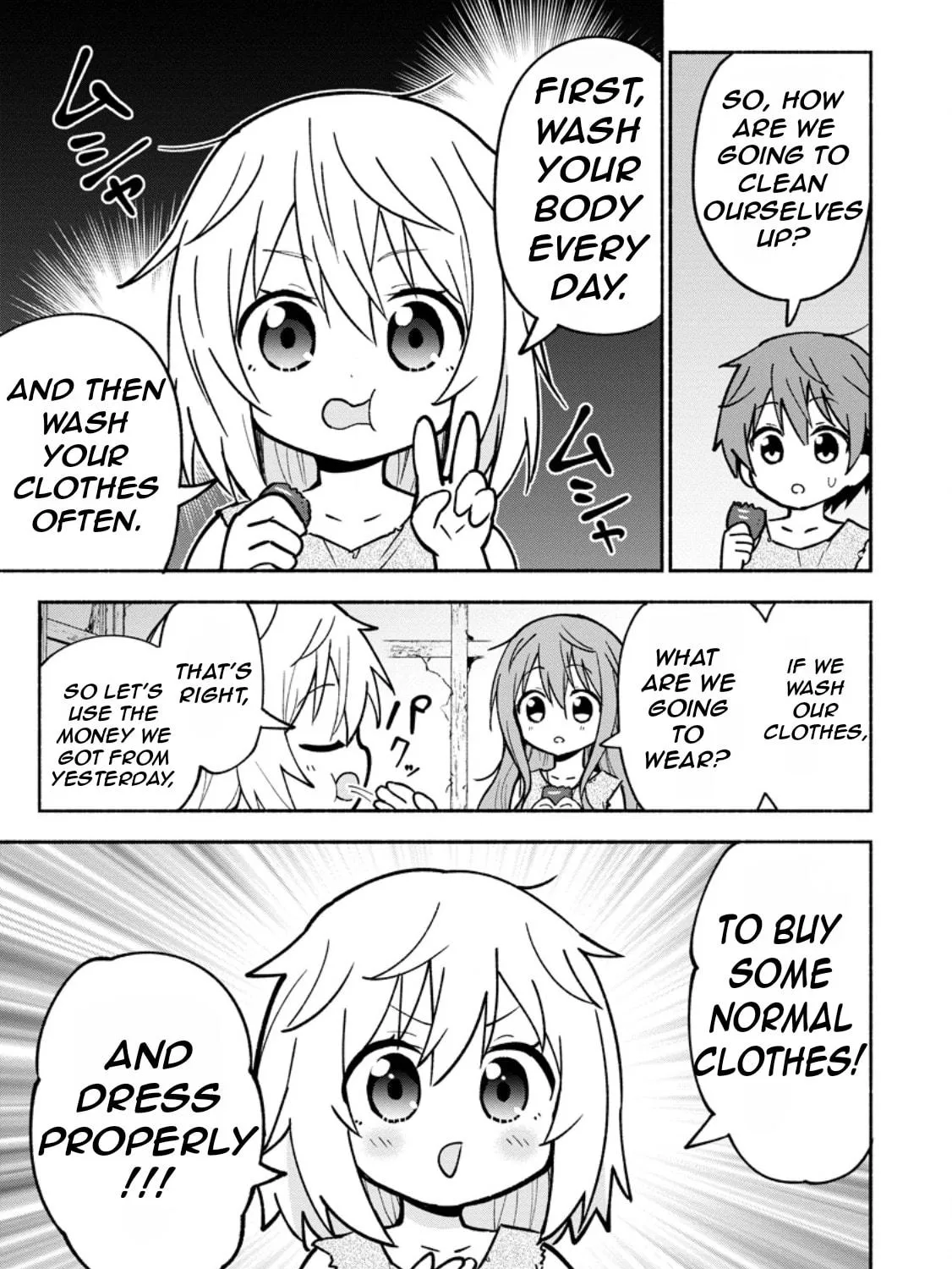 Isekai no Ochibi-chan wa Kyou mo Nani ka wo Tsukuri Dasu: Skill “Souzou Souzou” de Mezase Nariagari! Chapter 2 page 46 - 