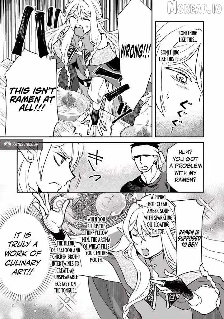 Isekai Ramen Yatai Elf no Shokutsuu wa Ramen ga Tabetai Chapter 4 page 13 - 